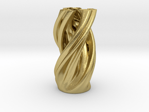 Julia Vase in Natural Brass