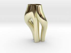 Vase 739MGT in 14k Gold Plated Brass