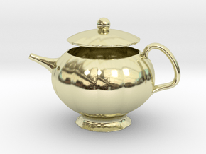 Decorative Teapot in 14K Yellow Gold
