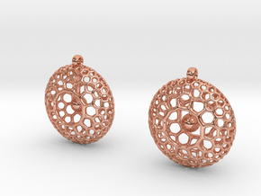 Rad Earrings in Polished Copper