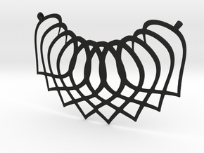 Necklace Pendant in Black Natural TPE (SLS)