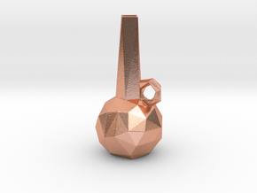 Low Poly Vase in Natural Copper