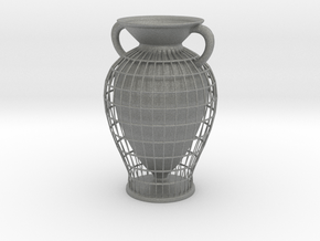 Vase 10233 (downloadable) in Gray PA12 Glass Beads