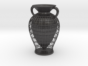 Vase 10233 (downloadable) in Dark Gray PA12 Glass Beads