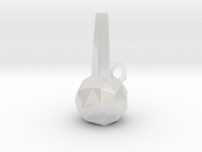 Low Poly Vase in Clear Ultra Fine Detail Plastic