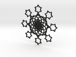 Starry Arabesque Pendant in Black Natural TPE (SLS)