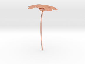 Flower in Polished Copper