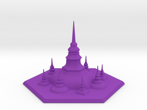 Pagoda in Purple Smooth Versatile Plastic