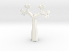 Vase 1420Tr in White Smooth Versatile Plastic