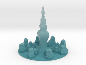 Pagoda in Natural Full Color Nylon 12 (MJF)