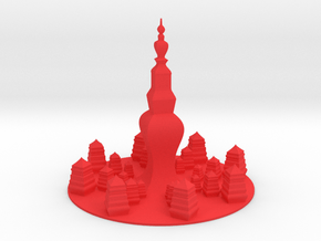 Pagoda in Red Smooth Versatile Plastic