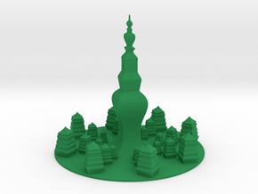 Pagoda in Green Smooth Versatile Plastic