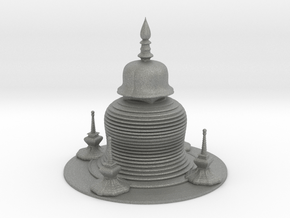Pagoda in Gray PA12 Glass Beads