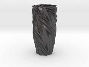 Vase 172532d Redux in Dark Gray PA12 Glass Beads