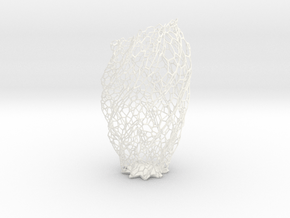 Star Vase 2013 in White Smooth Versatile Plastic