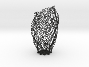 Star Vase 2013 in Black Smooth Versatile Plastic