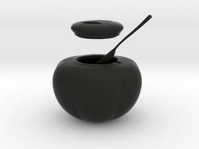 Sugar Bowl  in Black Smooth Versatile Plastic
