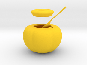 Sugar Bowl  in Yellow Smooth Versatile Plastic