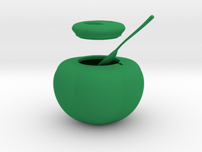 Sugar Bowl  in Green Smooth Versatile Plastic