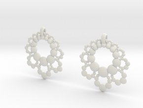 D Apo. Earrings in White Natural Versatile Plastic