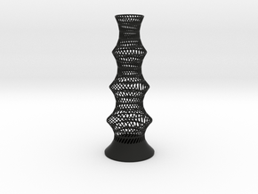 Vase W1656 in Black Smooth Versatile Plastic