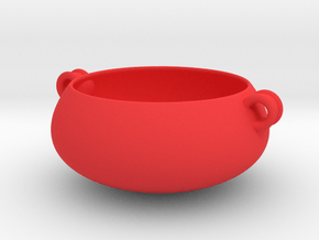 STN Bowl (Downloadable) in Red Smooth Versatile Plastic