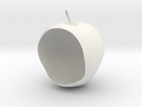 Apple Birdfeeder in White Natural Versatile Plastic