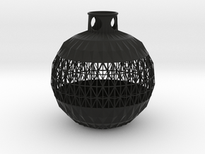 Vase MZN in Black Smooth PA12
