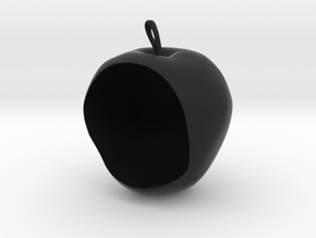 Apple Birdfeeder in Black Smooth Versatile Plastic