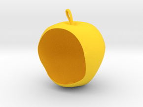 Apple Birdfeeder in Yellow Smooth Versatile Plastic