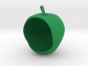 Apple Birdfeeder in Green Smooth Versatile Plastic