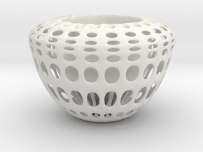 Planter (downloadable) in White Natural TPE (SLS)