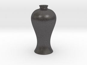 Vase 125 in Dark Gray PA12 Glass Beads