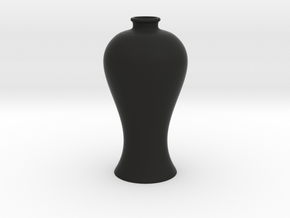 Vase 125 in Black Smooth Versatile Plastic