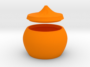 Cajita Fuji in Orange Smooth Versatile Plastic