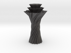 Vase 1236 in Dark Gray PA12 Glass Beads