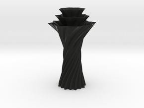 Vase 1236 in Black Smooth PA12
