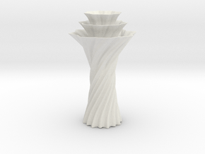 Vase 1236 in White Natural TPE (SLS)