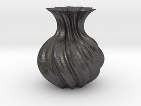 Vase 260 in Dark Gray PA12 Glass Beads