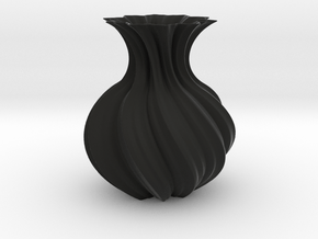 Vase 260 in Black Smooth PA12