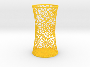 Voronoi Penholder in Yellow Smooth Versatile Plastic