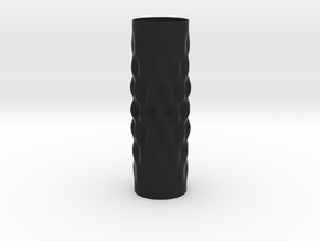 Surcos Vase in Black Smooth Versatile Plastic