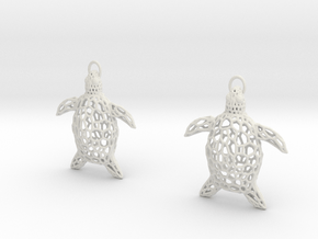 Turtle Earrings in Accura Xtreme 200