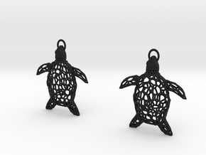Turtle Earrings in Black Natural TPE (SLS)