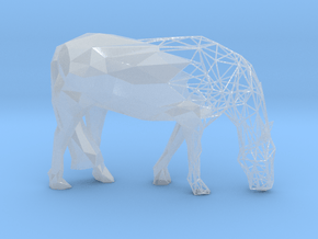 Semiwire Low Poly Grazing Horse in Accura 60