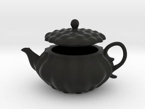 Decorative Teapot in Black Premium Versatile Plastic