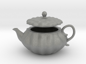 Decorative Teapot in Gray PA12 Glass Beads