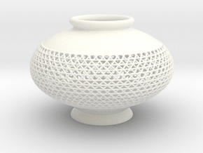 Vase 1005B in White Smooth Versatile Plastic