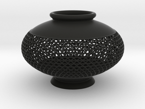 Vase 1005B in Black Smooth Versatile Plastic