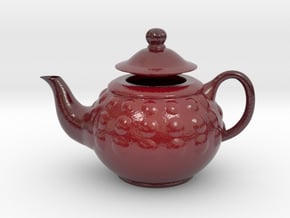 Decorative Teapot in Smooth Full Color Nylon 12 (MJF)